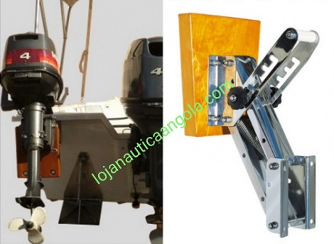 Suporte Inox p/Motor Auxiliar