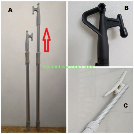 Croc Bicheiro Extensivel Aluminio Longo
