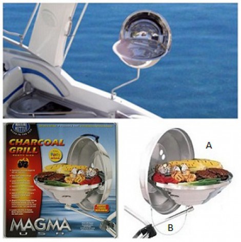 Grelhador fogareiro Grill p/barco